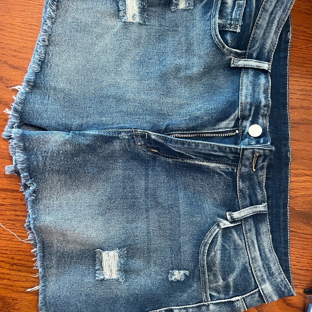 Distressed Denim Shorts NWOT Size XL